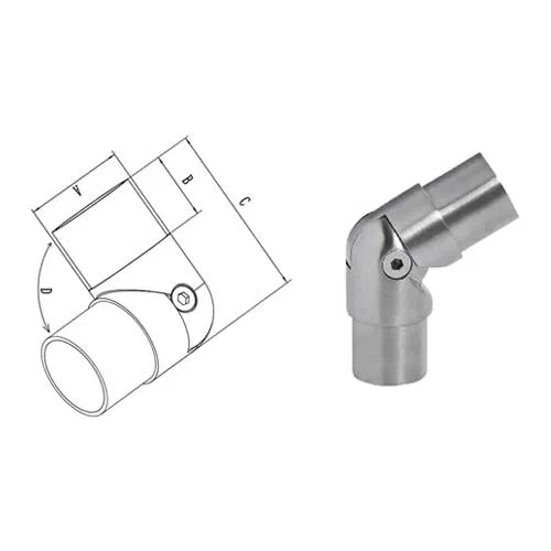 Adjustable Stair Handrail Connector