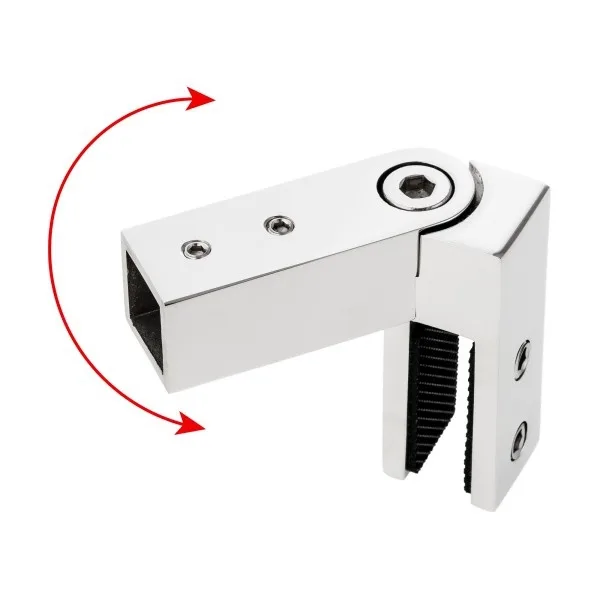 SS304/316 Stainless Steel Glass Clamp Angular