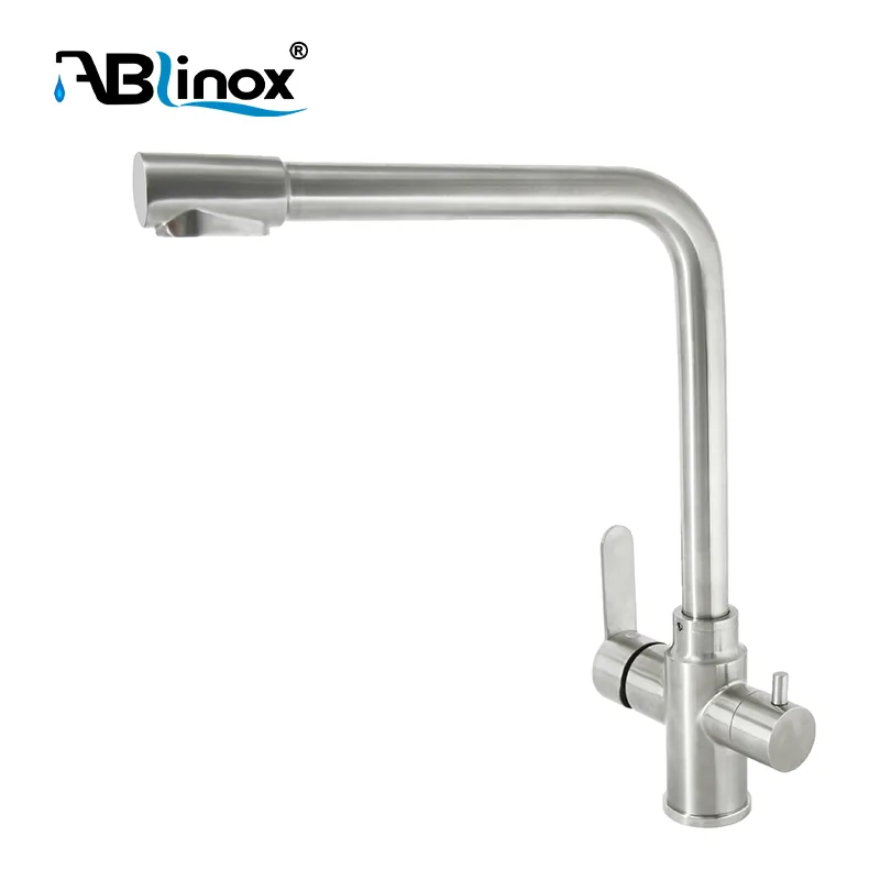 3 way stainless steel kitchen faucet