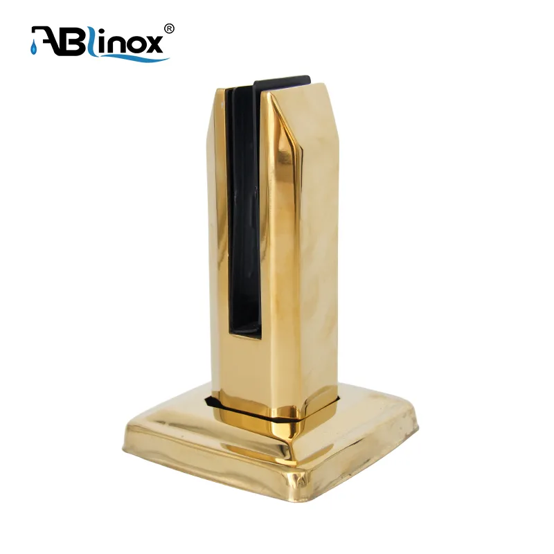 304 Stainless Steel Square gold Glass Clamp