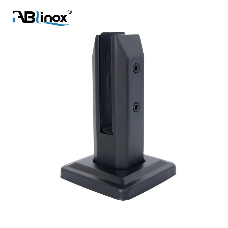 304 Stainless Steel Square black Glass Clamp
