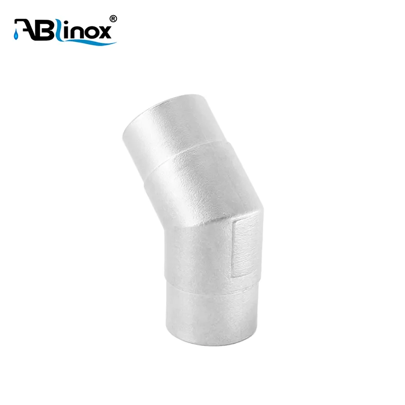135° stainless steel handrail pipe elbow stair railing accessories