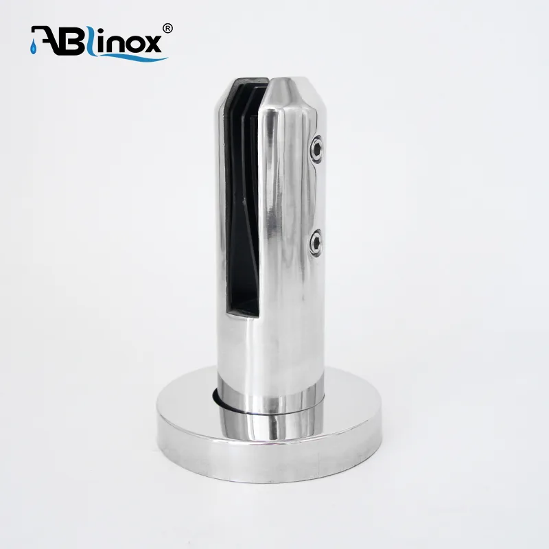 304 Stainless Steel Round Glass Clamp