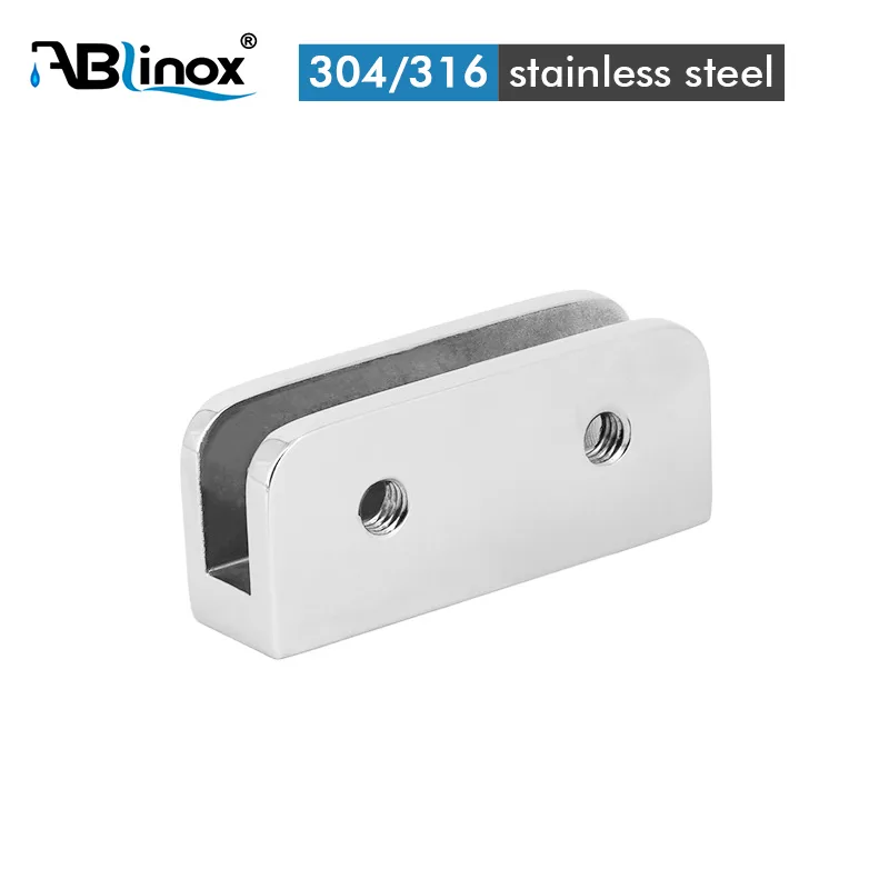 304 stainless steel U-shaped Glass Door Hinge
