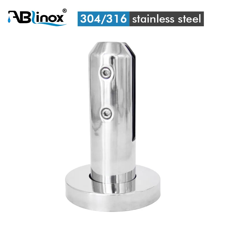 304 Stainless Steel Round Glass Clamp