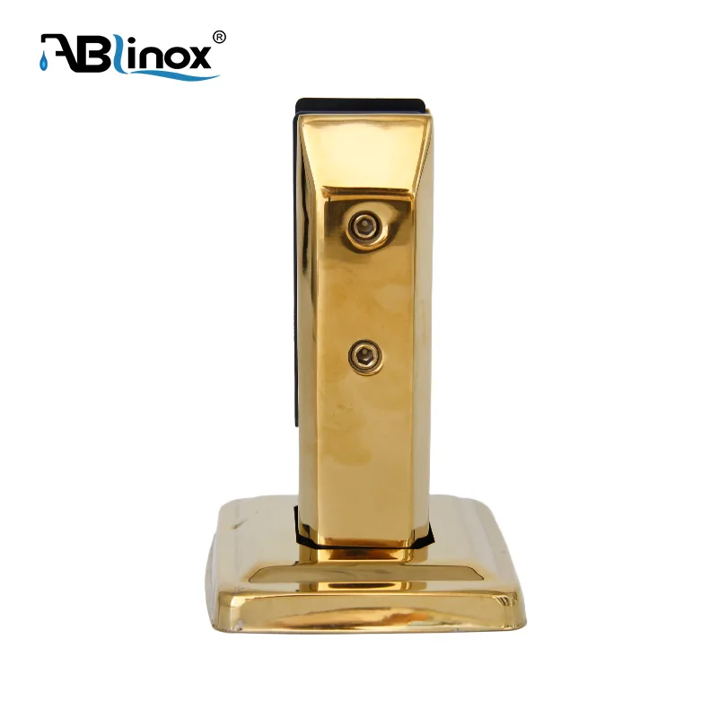 304 Stainless Steel Square gold Glass Clamp