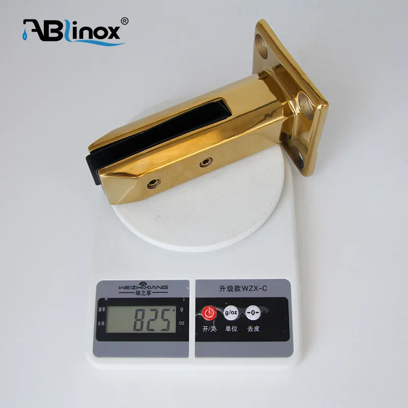 304 Stainless Steel Square gold Glass Clamp