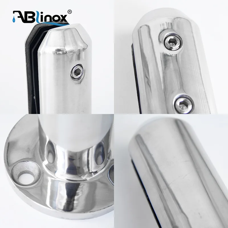 304 Stainless Steel Round Glass Clamp