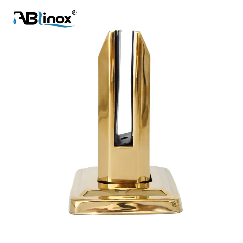 304 Stainless Steel Square gold Glass Clamp