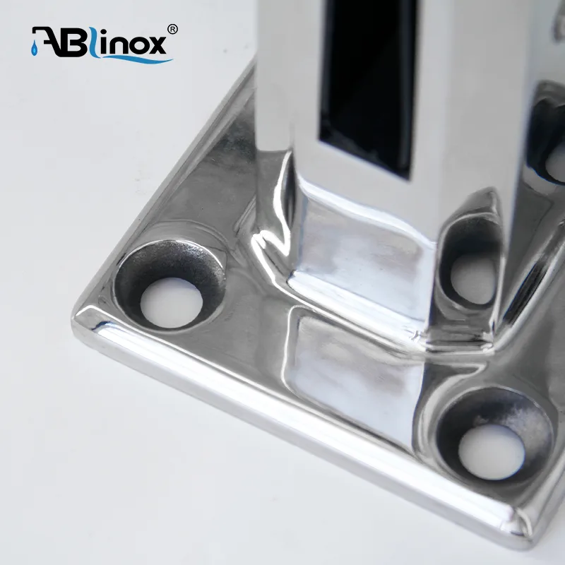 304 Stainless Steel Square Glass Clamp