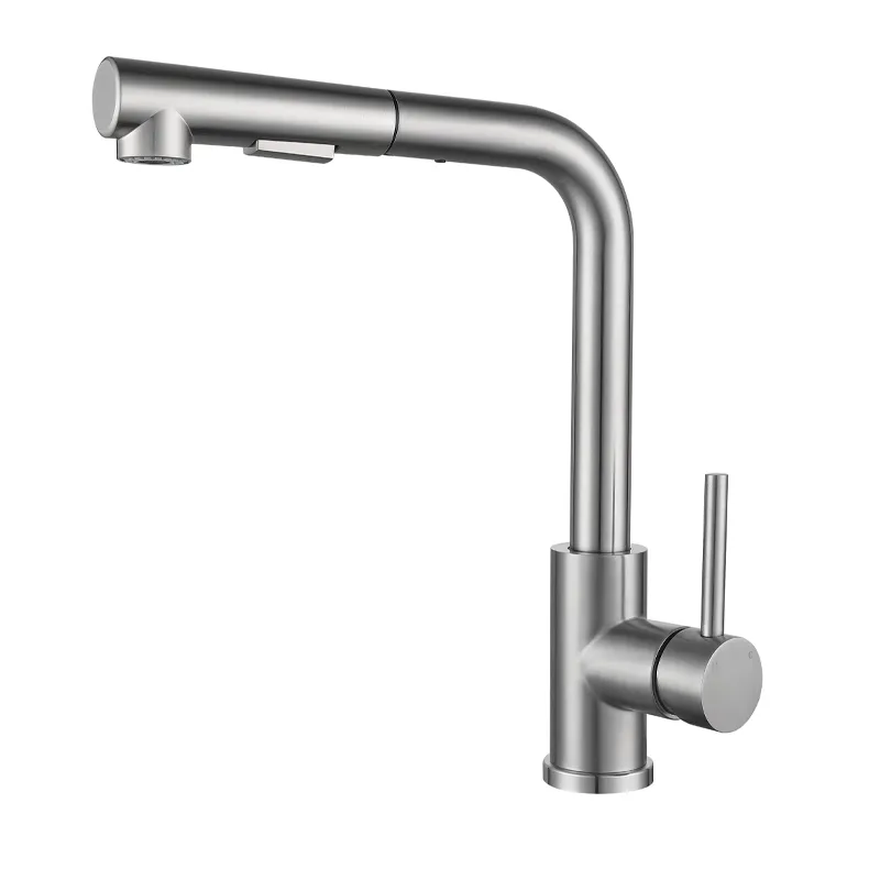 304 Stainless Steel Pull-out Kitchen Faucet