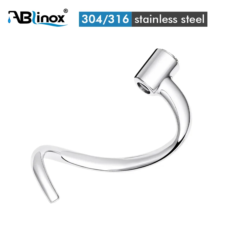 Stainless steel mixer spiral hook
