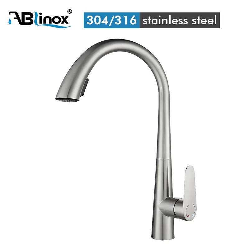 Stainless Steel Pull Out Kitchen Faucet