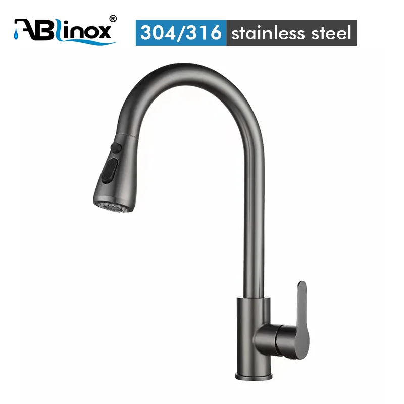 Stainless steel 3 way kitchen faucet