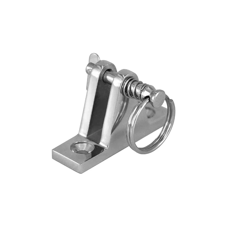 Stainless Steel Bimini Top Deck Hinge Hardware with Pin and Ring