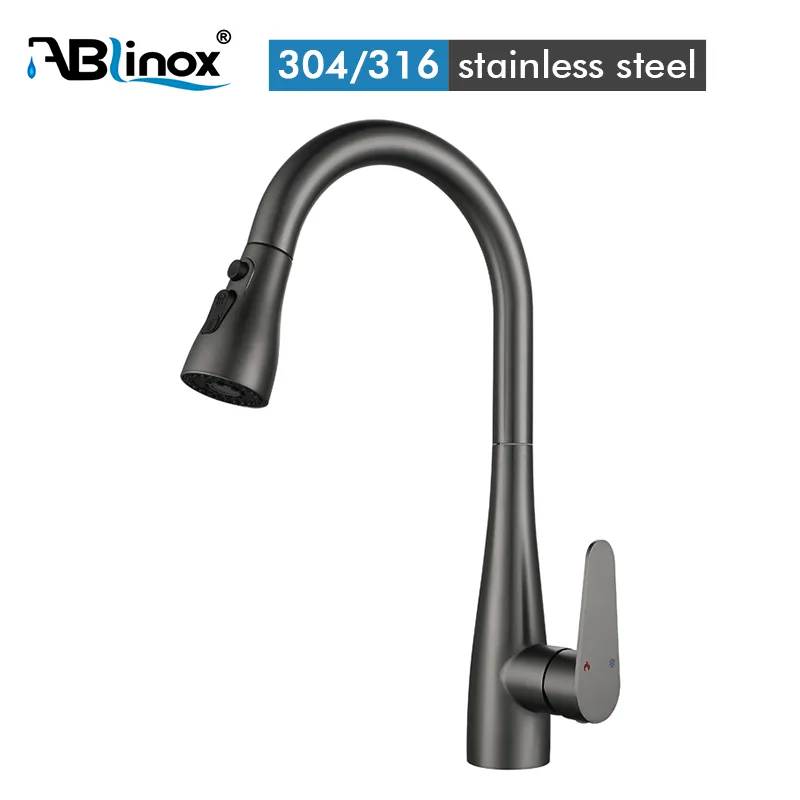 Stainless Steel kitchen pull-out faucet