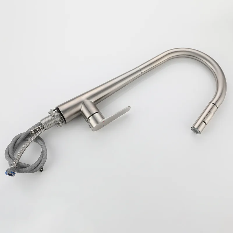 304 Stainless Steel pull-out kitchen faucet