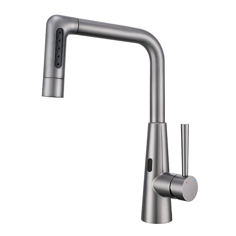 Infrared sensing stainless steel Pull-out kitchen faucet