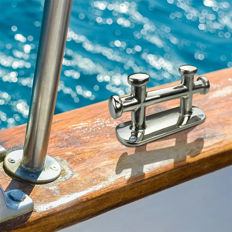 Stainless Steel Double Cross Bollard Marine Grade