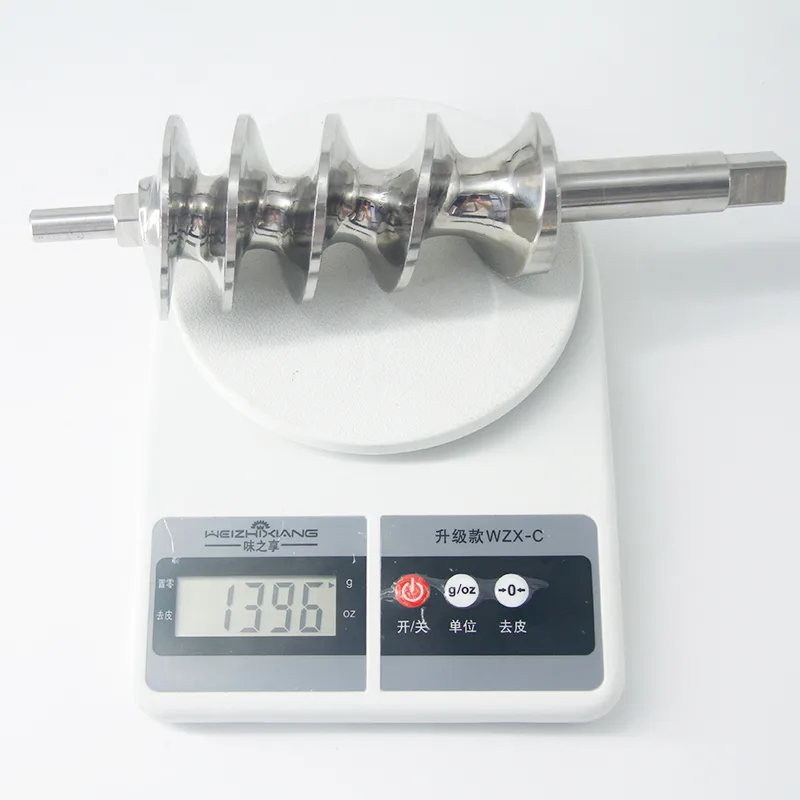 Stainless Steel Meat Grinder Auger Parts