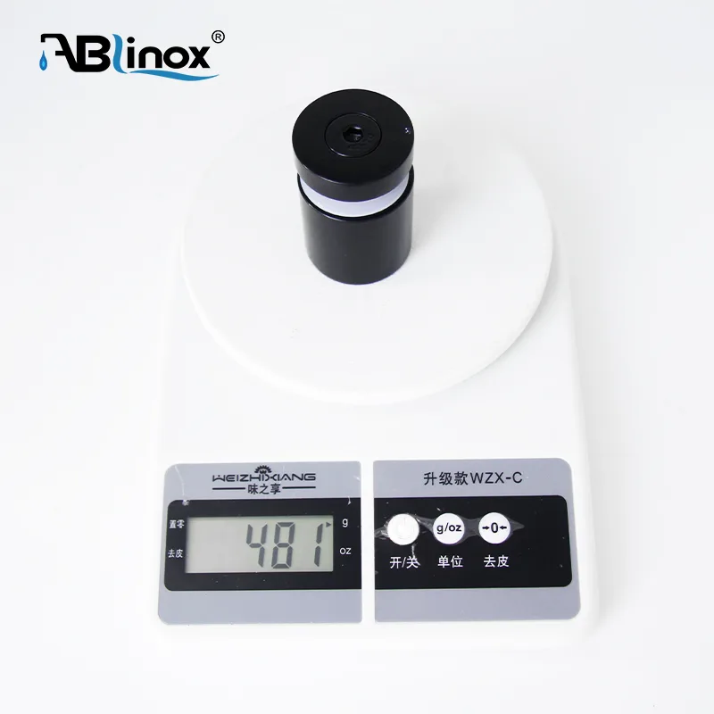 Stainless steel glass black Point holder