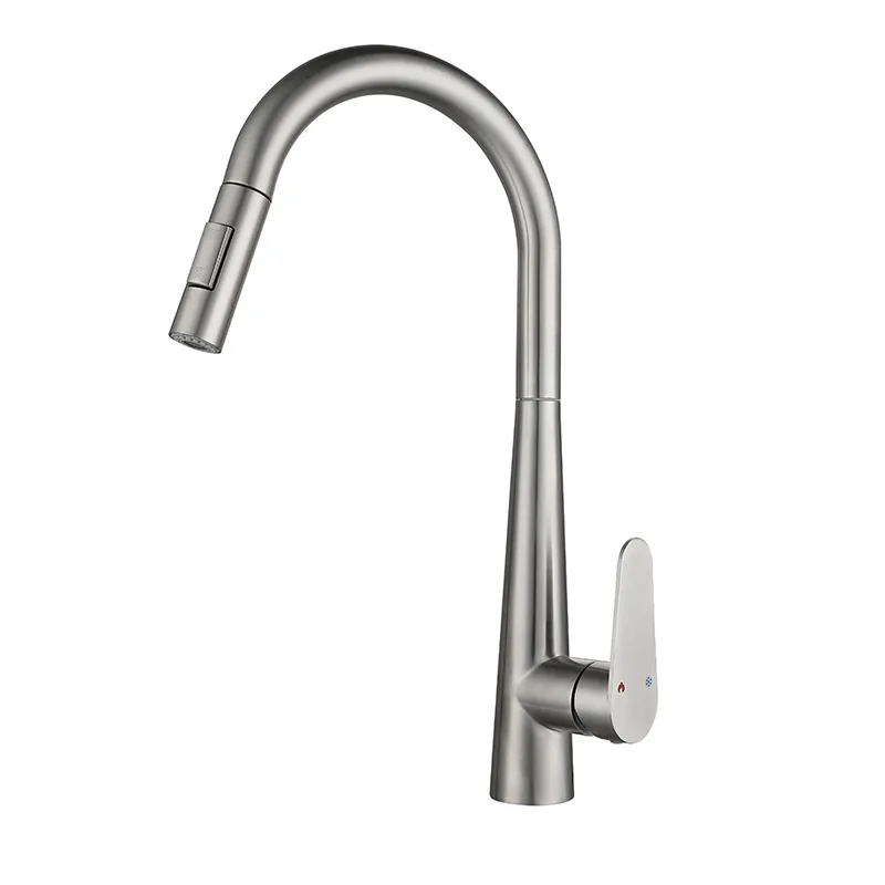 304 Stainless Steel pull-out kitchen faucet