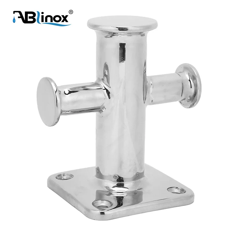 Stainless Steel Boat Post Cross Bollard Mooring Bit for Marine Yacht