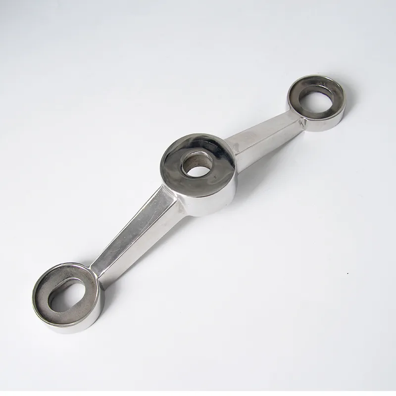 Two Way Straight Glass Spider Fittings Casting Two Way Straight Glass Spider Fittings Casting