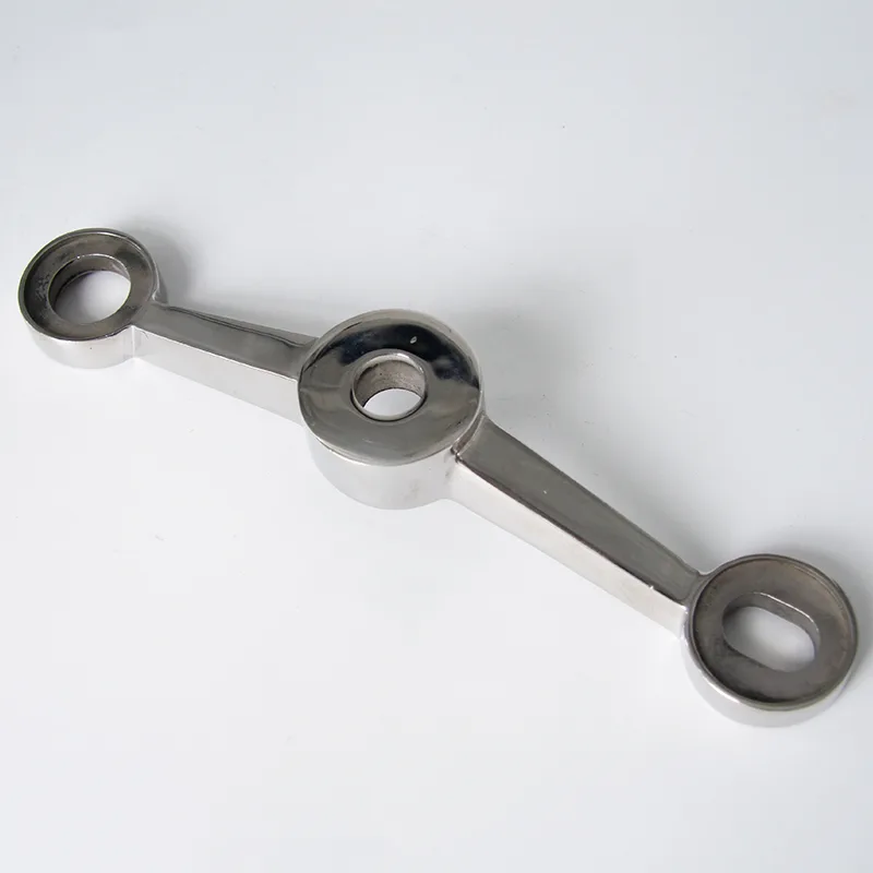 Two Way Straight Glass Spider Fittings Casting Two Way Straight Glass Spider Fittings Casting