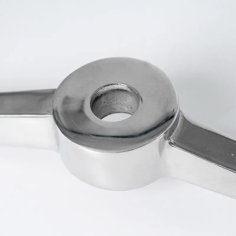 Two Way Straight Glass Spider Fittings Casting Two Way Straight Glass Spider Fittings Casting