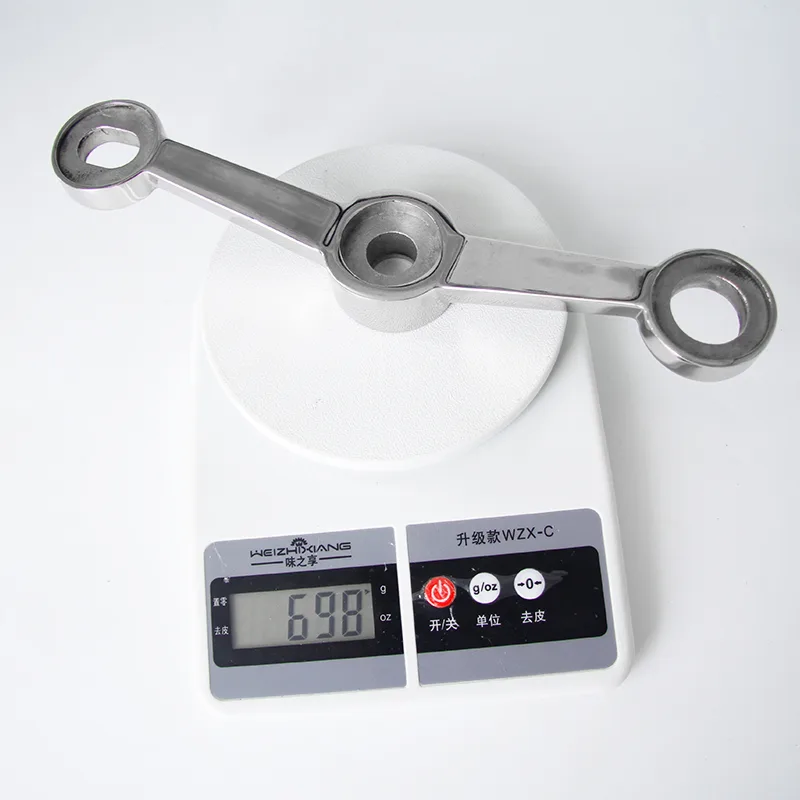 Two Way Straight Glass Spider Fittings Casting Two Way Straight Glass Spider Fittings Casting