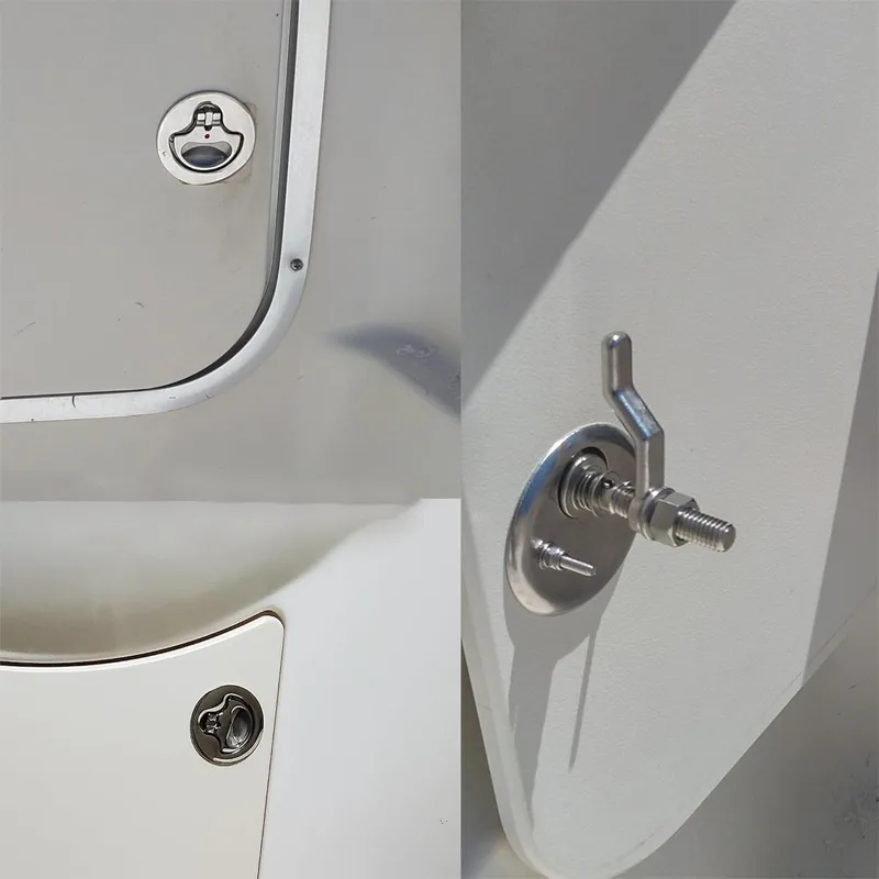 Stainless Steel Marine Boat Floor Buckle Hatch Latch