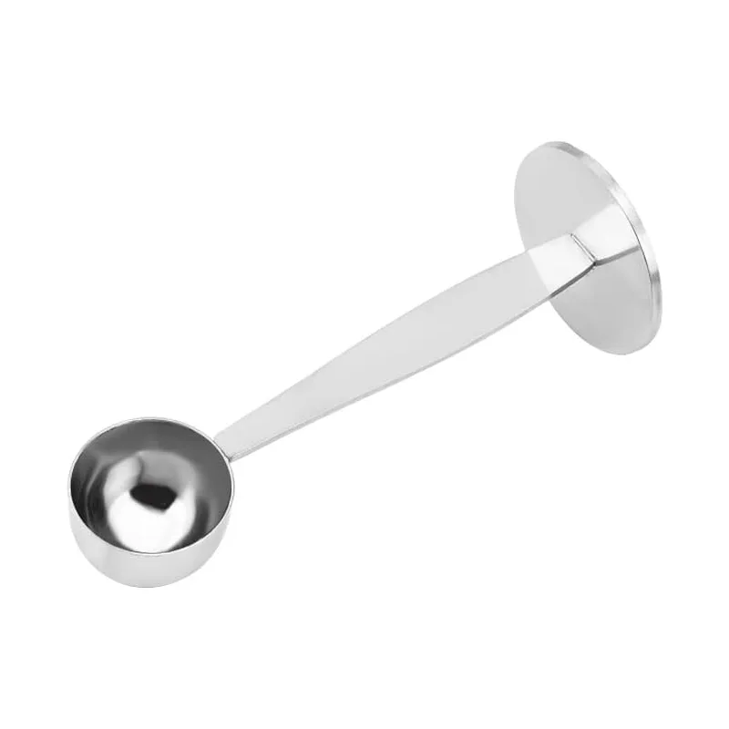 Stainless Steel 2 In 1 Coffee Powder Measuring Scoops Tamper Tools