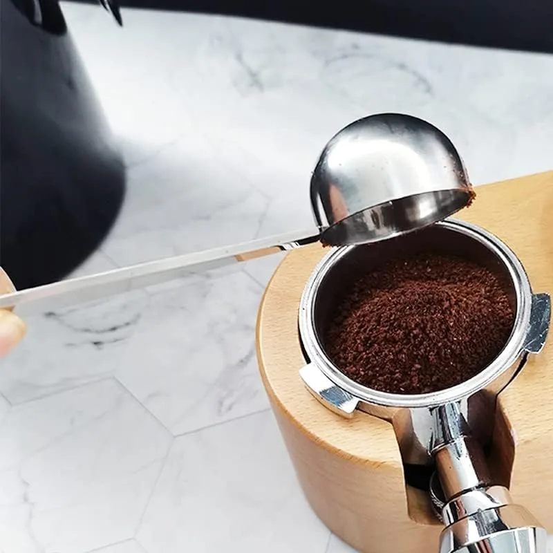 Stainless Steel 2 In 1 Coffee Powder Measuring Scoops Tamper Tools