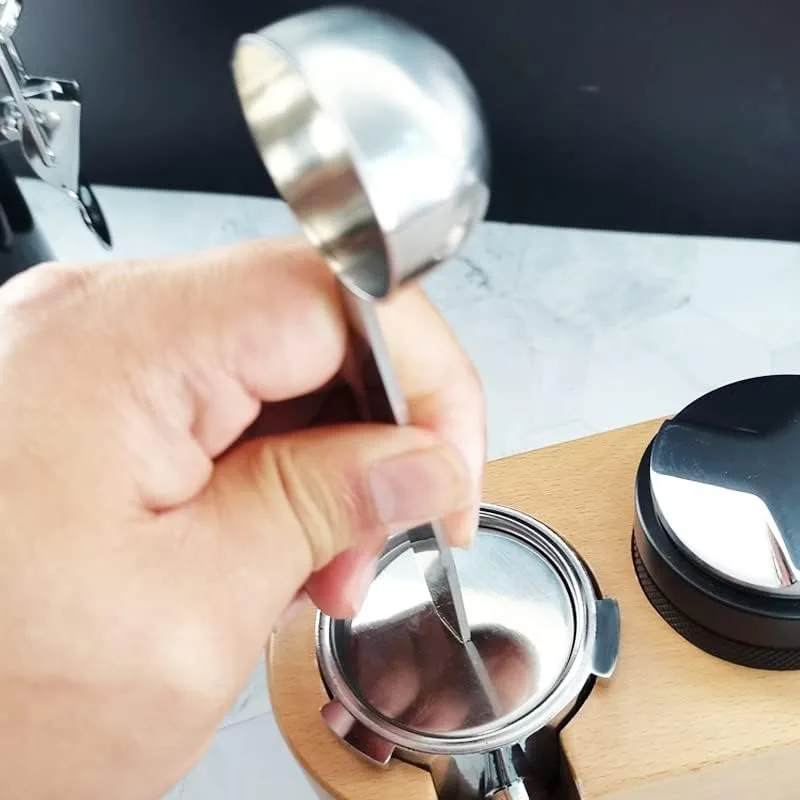 Stainless Steel 2 In 1 Coffee Powder Measuring Scoops Tamper Tools