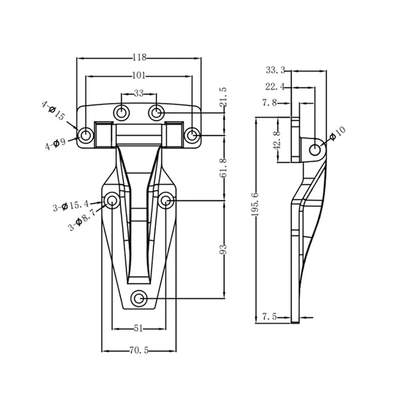 Industrial Seafood Cabinet Stainless Steel Heavy Hinge Industrial Seafood Cabinet Stainless Steel Heavy Hinge