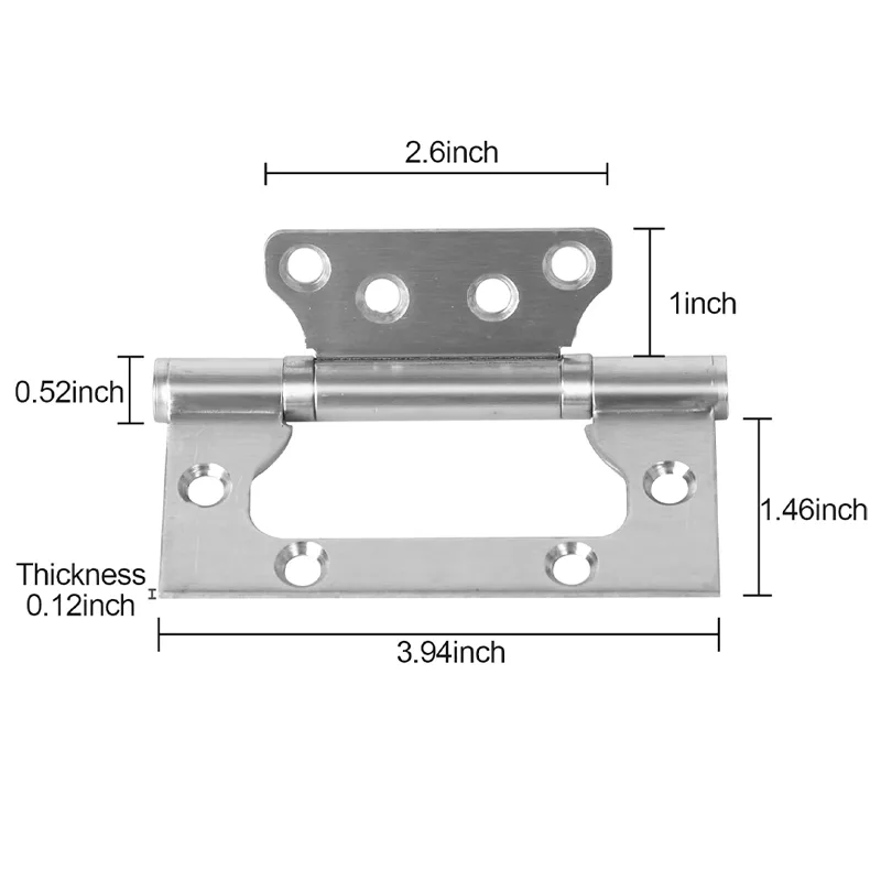 Non-Mortise Stainless Steel Door Hinge Non-Mortise Stainless Steel Door Hinge