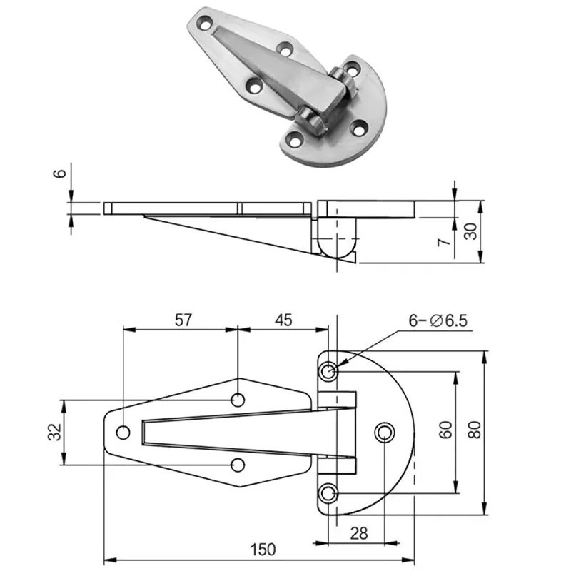 304 Stainless Steel Heavy Duty Door Hinge 304 Stainless Steel Heavy Duty Door Hinge