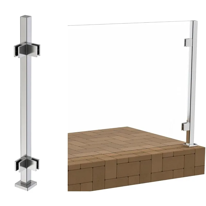 Stainless Steel Glass Stair Railing Post System Stainless Steel Glass Stair Railing Post System