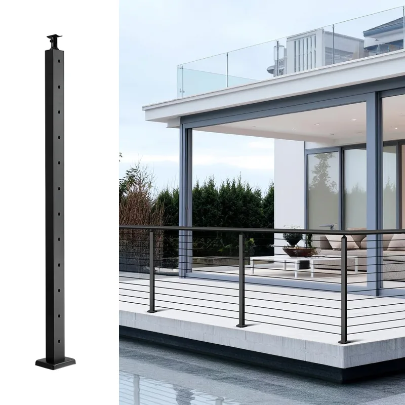 SUS304 Stainless Steel Black Cable Railing System