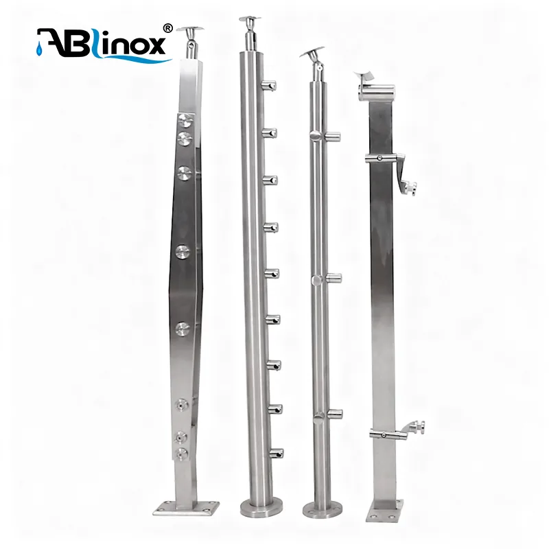 Customized 304/316 Stainless Steel Handrails Balustrade Railing Post
