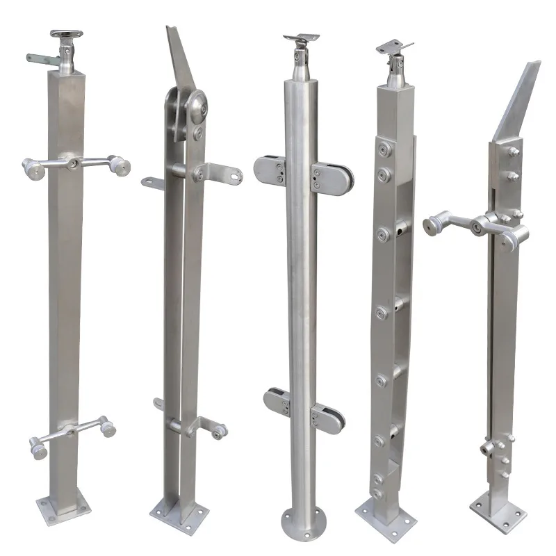304 Stainless Steel Multiple Glass Balustrade Post 304 Stainless Steel Multiple Glass Balustrade Post