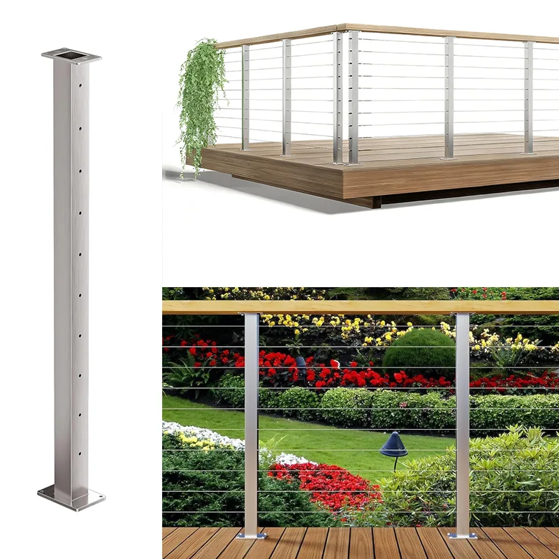 SUS304 Stainless Steel Black Cable Railing System