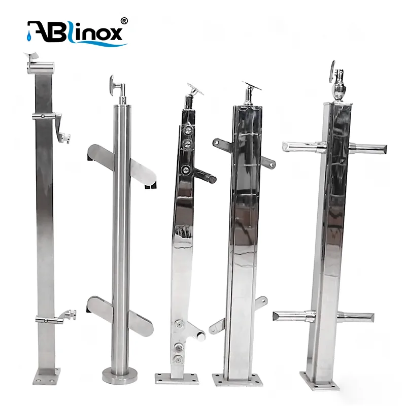 Customized 304/316 Stainless Steel Handrails Balustrade Railing Post