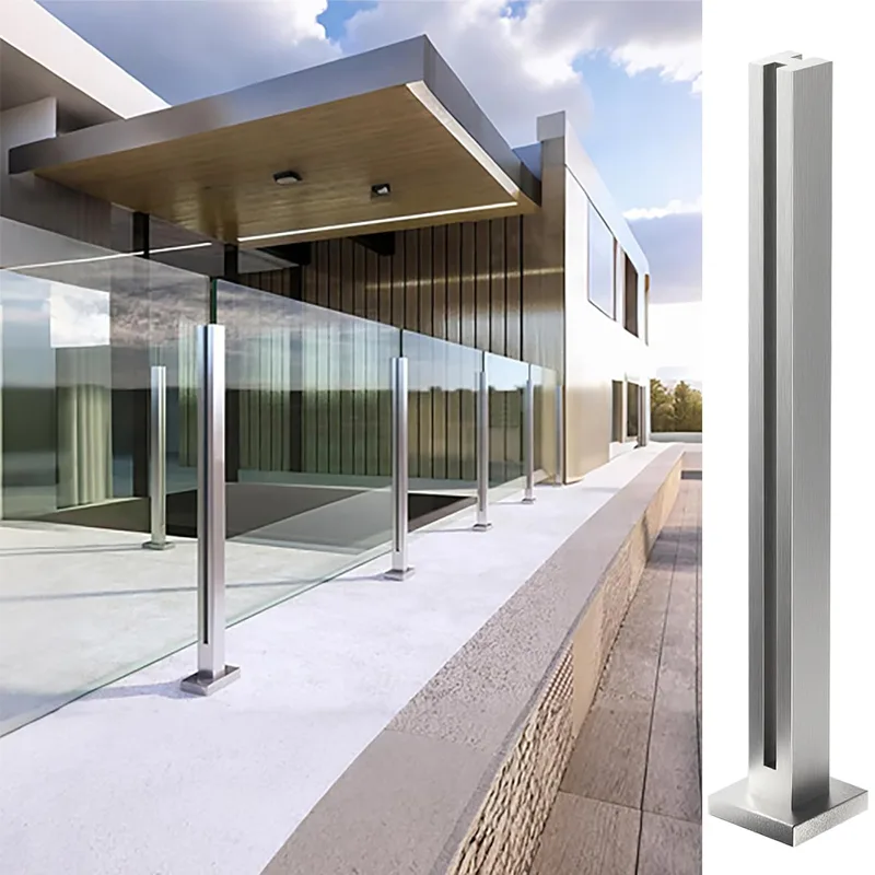 304 Stainless Steel Glass Railing Post 304 Stainless Steel Glass Railing Post