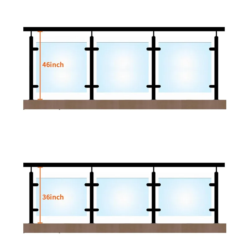 304 Stainless Steel Balustrade Post with Glass Clamp 304 Stainless Steel Balustrade Post with Glass Clamp