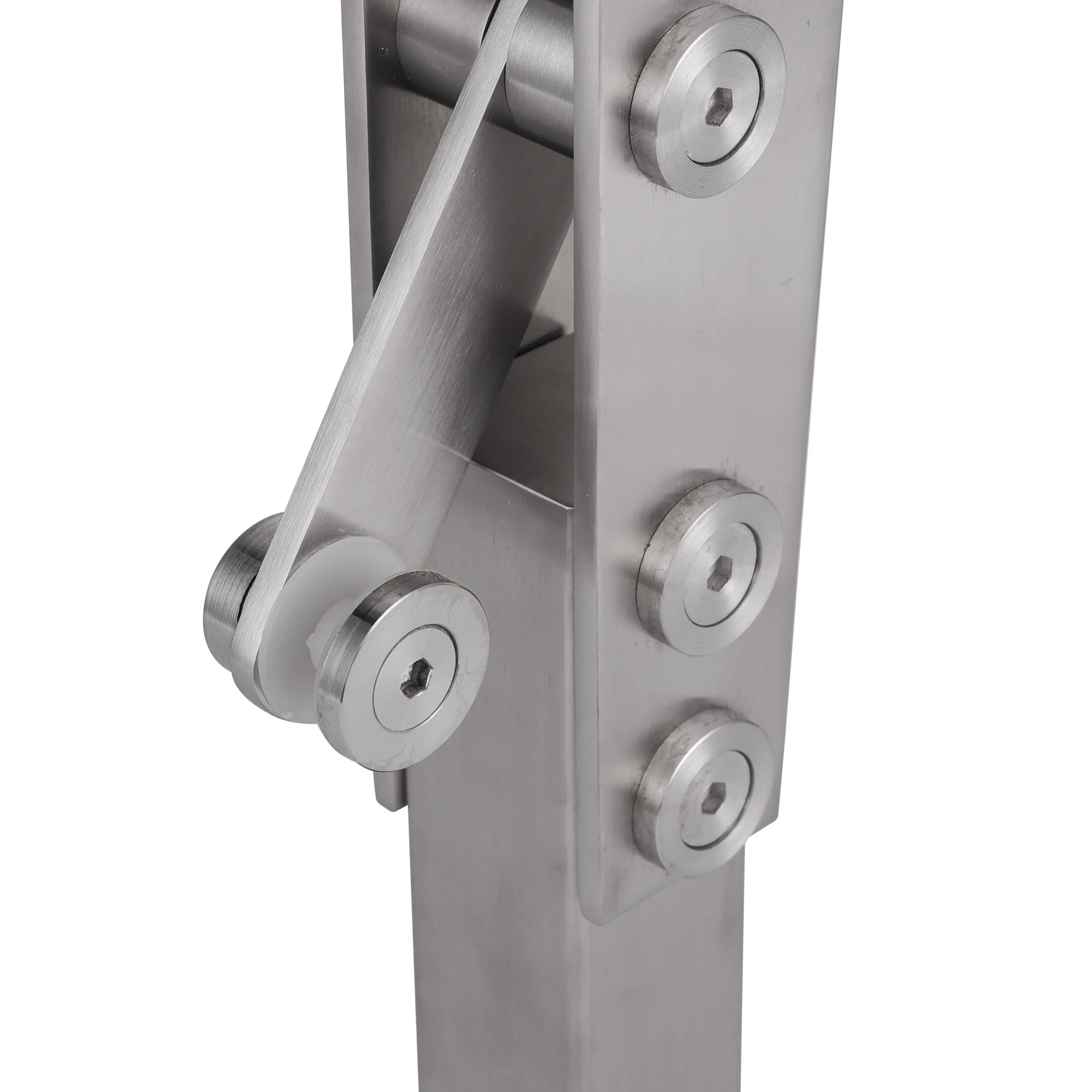 Custom 316Stainless Steel Balustrade Post with Glass Clamp Custom 316Stainless Steel Balustrade Post with Glass Clamp