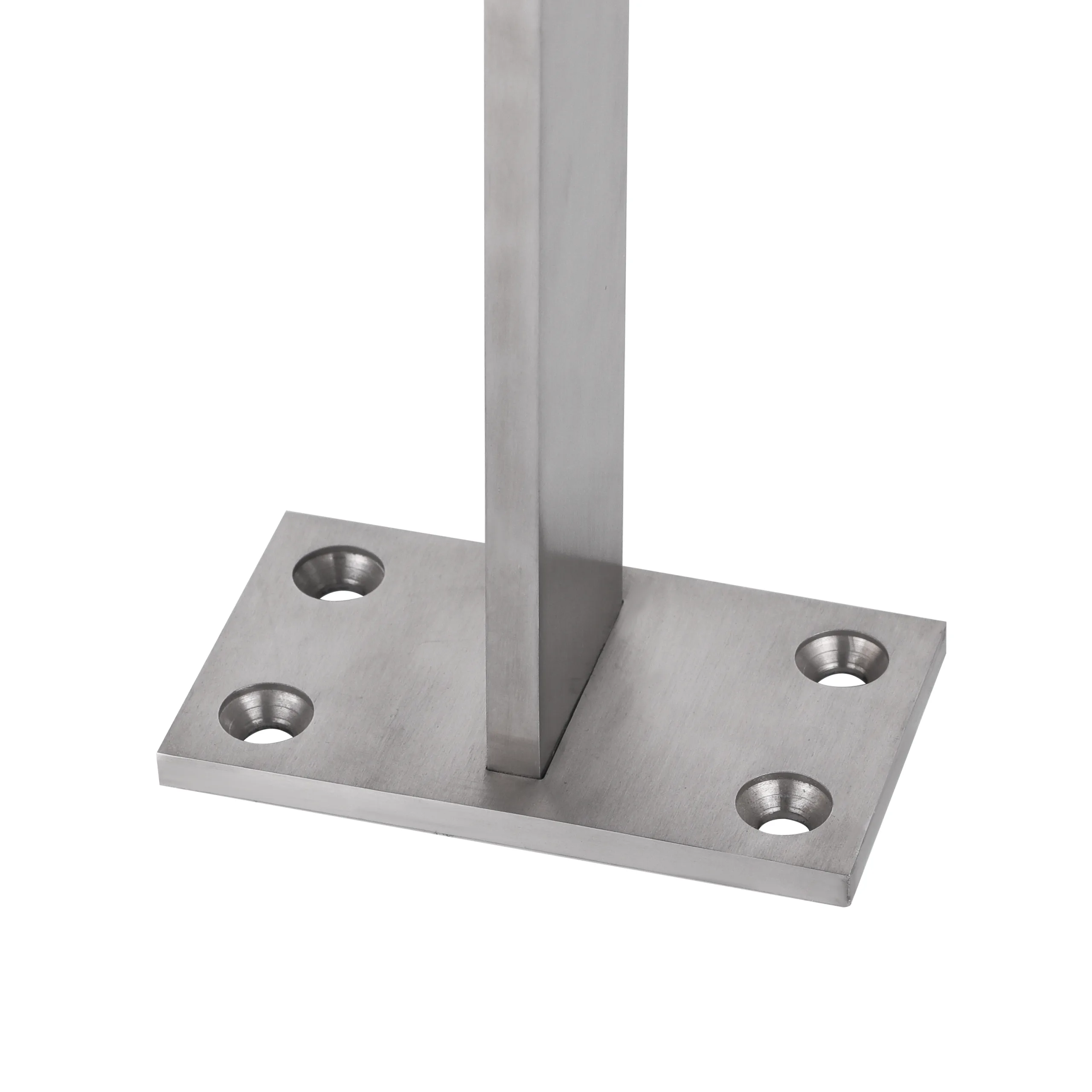 316 Stainless Steel Balustrade Post with Glass Clamp 316 Stainless Steel Balustrade Post with Glass Clamp