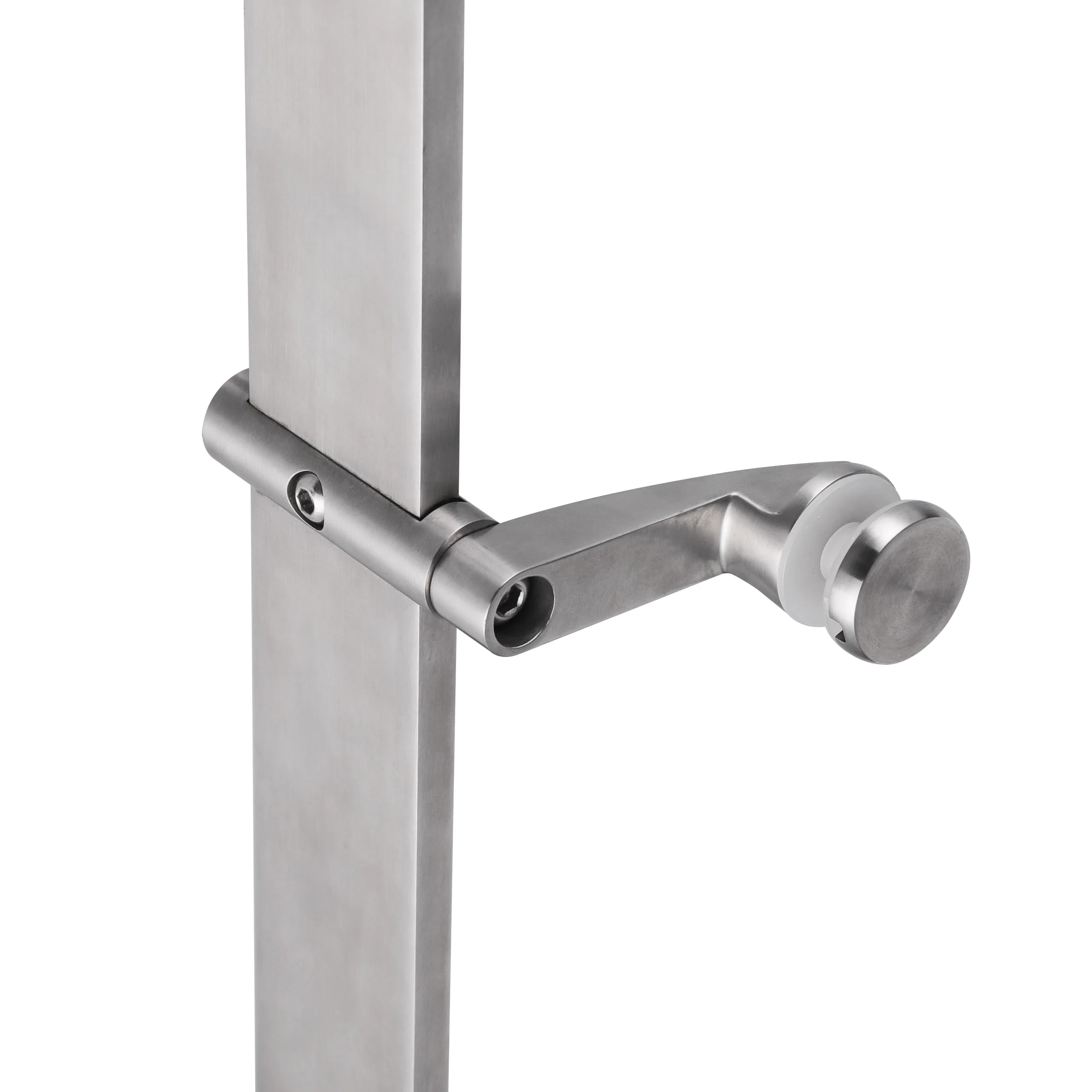 316 Stainless Steel Balustrade Post with Glass Clamp 316 Stainless Steel Balustrade Post with Glass Clamp
