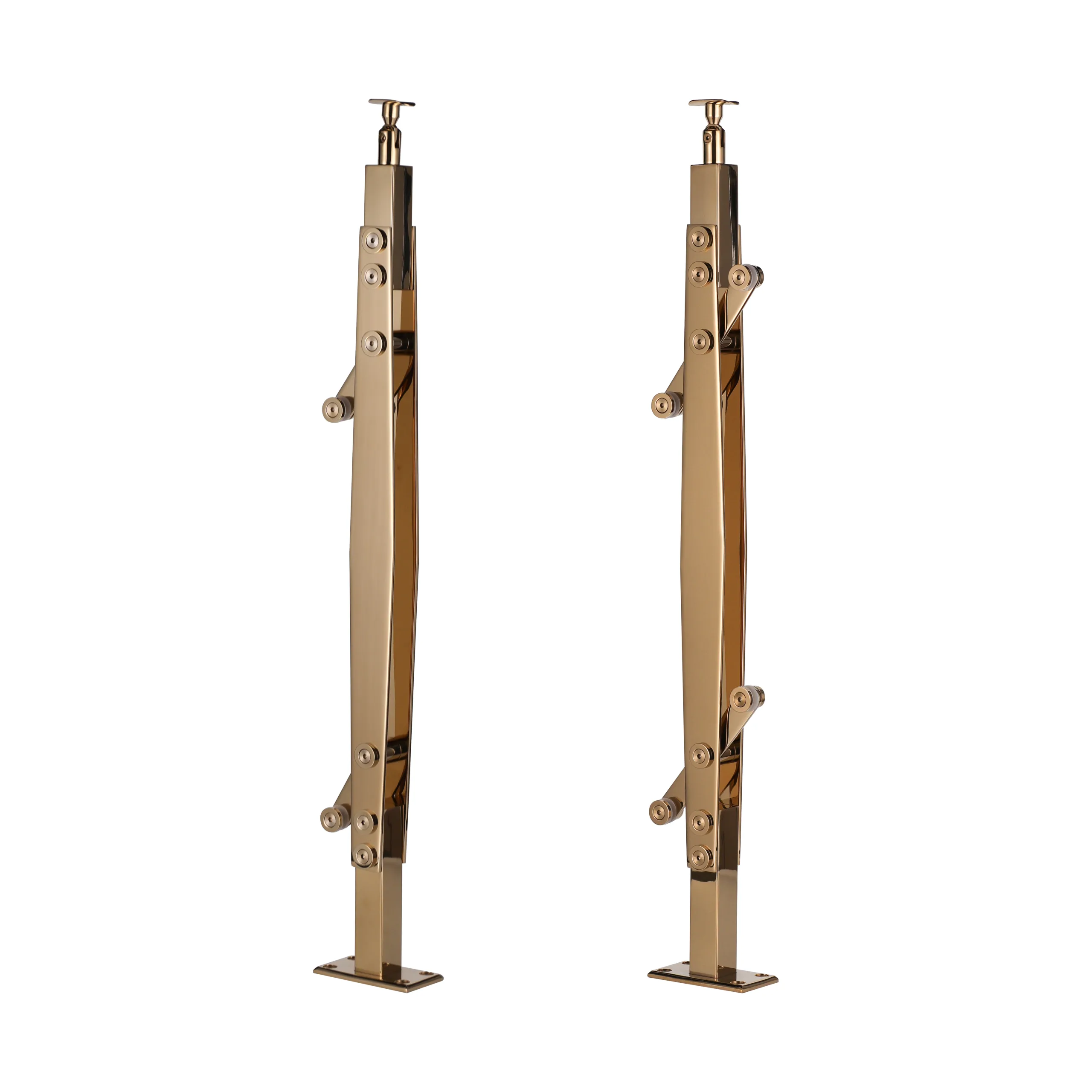 Stainless Steel Balustrade Post with Glass Holder Stainless Steel Balustrade Post with Glass Holder